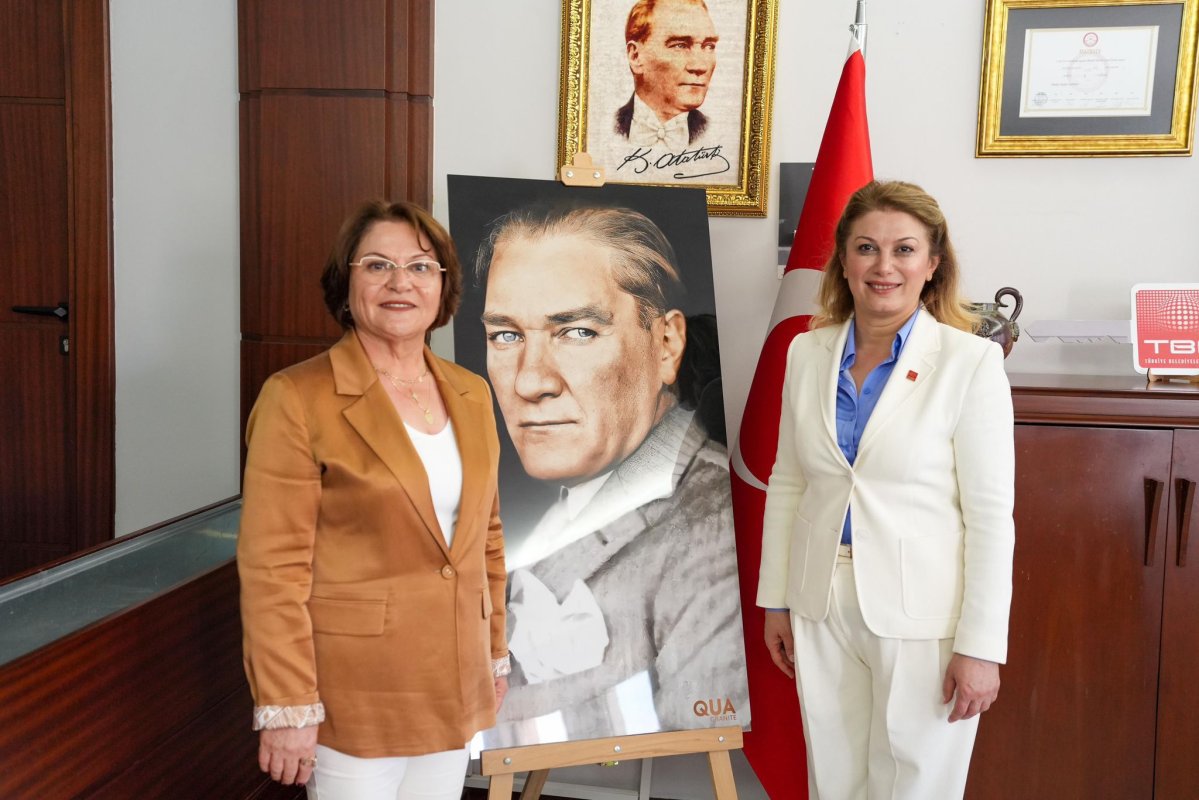 CHP KADIN KOLLARI GENEL BAŞKANI DR. ASU KAYA’DAN BAŞKAN HATİCE GENÇAY’A ZİYARET..