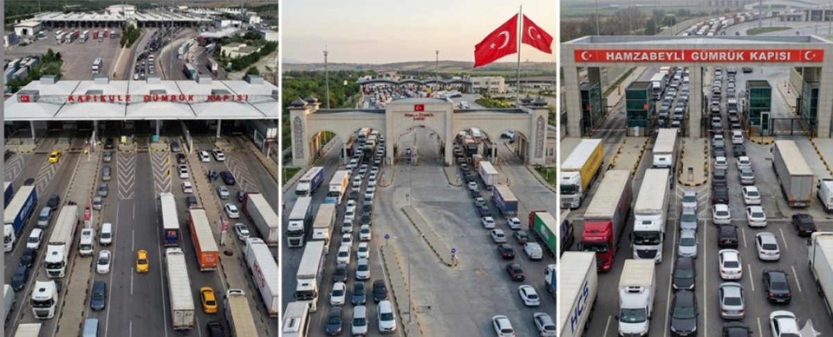 KURBAN BAYRAMI'NDA GÜMRÜK KAPILARINDA REKORLAR KIRILDI..