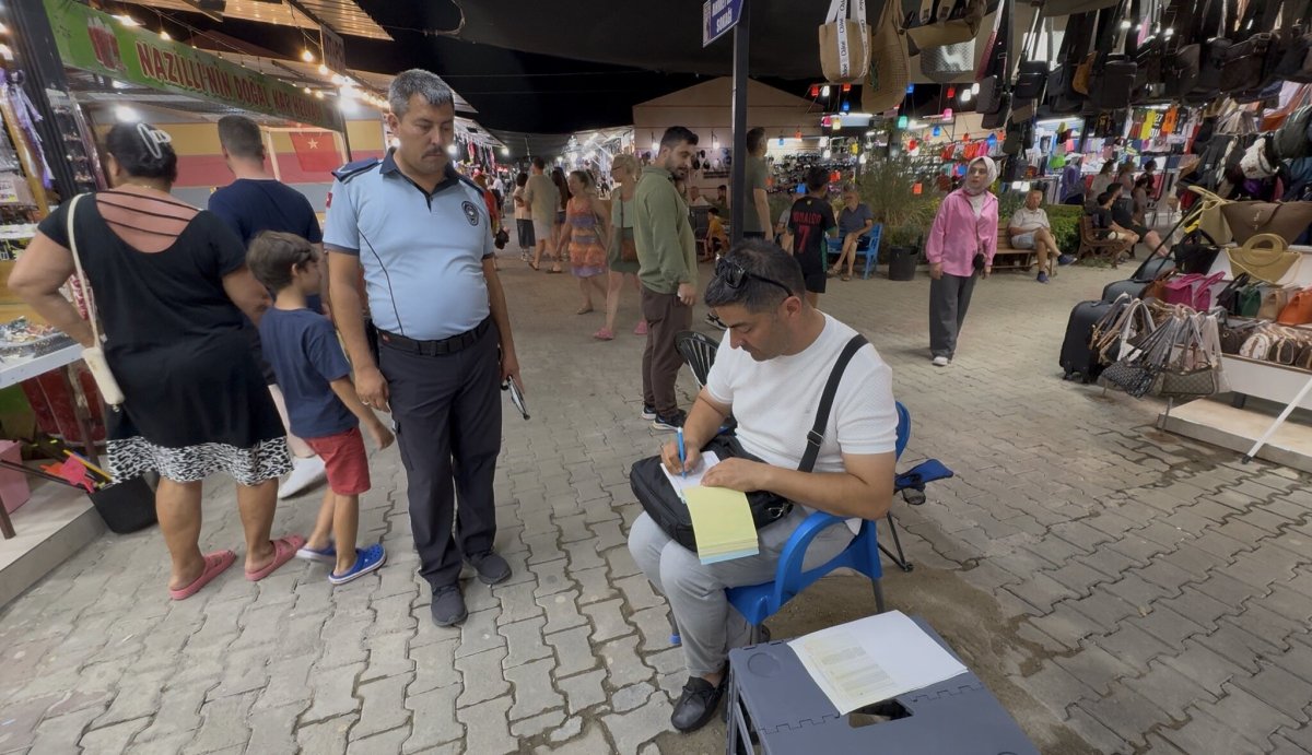 GÜZELÇAMLI SAHİL PAZARI’NDA DENETİM VE YER TAHSİS ÇALIŞMASI..