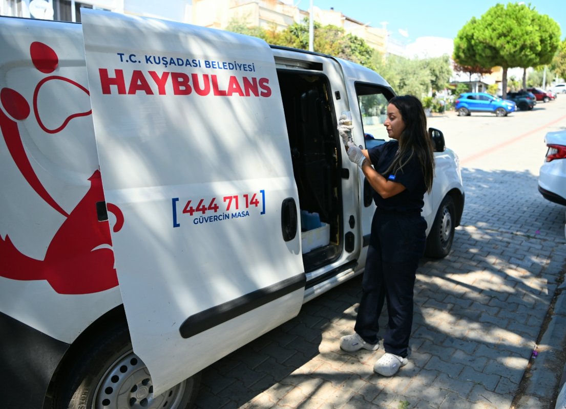 KUŞADASI’NDA CAN DOSTLARIN HAYATI HAYBULANSA EMANET