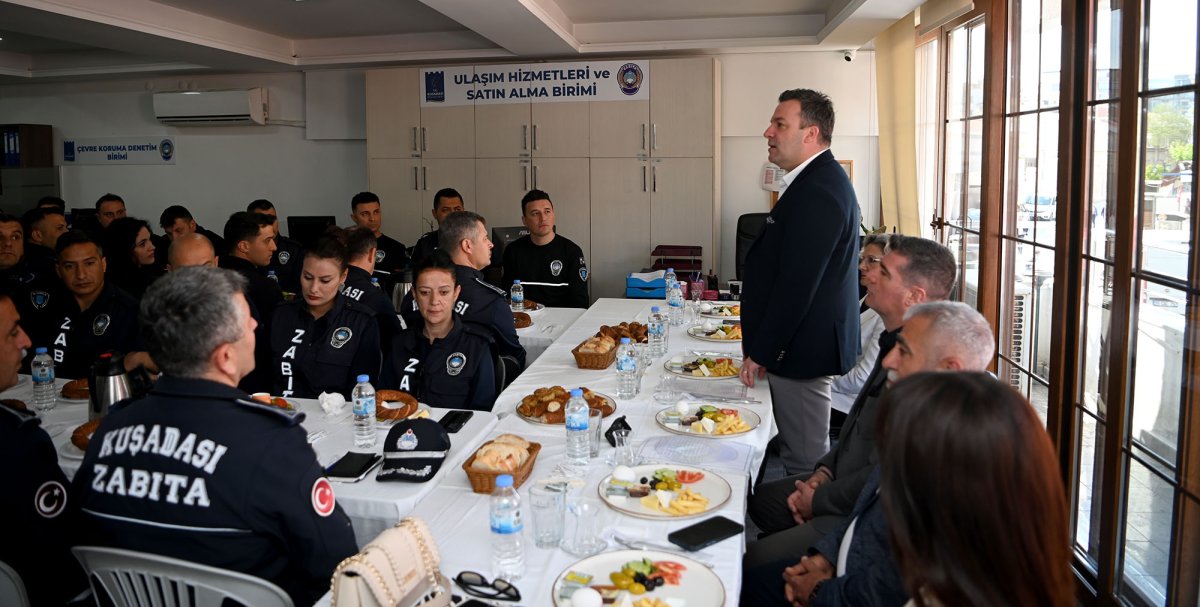 BAŞKAN VEKİLİ TAHSİN DEMİRTAŞ'TAN ZABITA PERSONELİNE ZİYARET