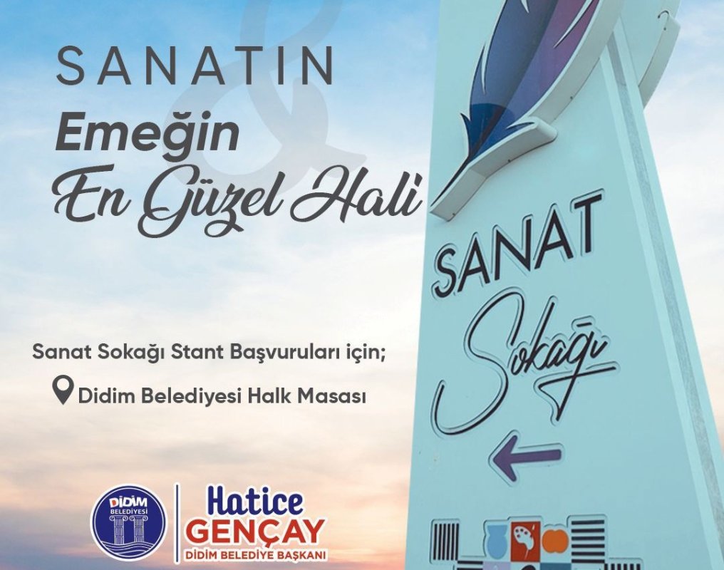 DİDİM'DE SANAT SOKAĞI İÇİN BAŞVURULAR BAŞLIYOR