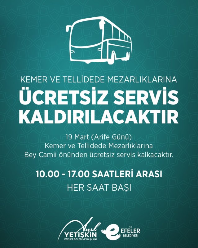 BAŞKAN ANIL YETİŞKİN’DEN ARİFE GÜNÜ ANLAMLI ULAŞIM DESTEĞİ